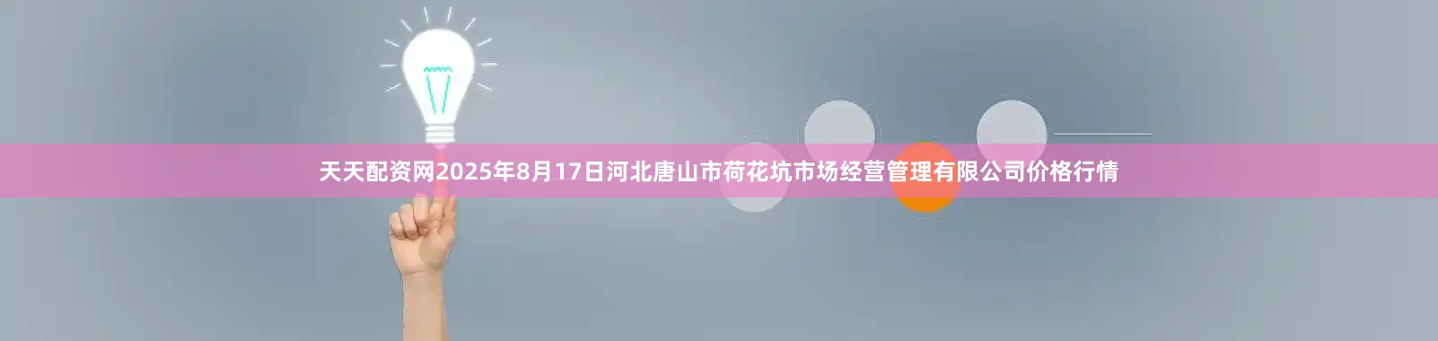 天天配资网2025年8月17日河北唐山市荷花坑市场经营管理有限公司价格行情